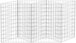vidaxl Kosz gabionowy - donica, stalowy, 150 x 30 100 cm - Ogrodzenia - miniaturka - grafika 4