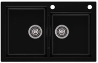 Zlewozmywaki - AXIS Zlewozmywak granitowy MOJITO 140 czarny mojito140cz - miniaturka - grafika 1