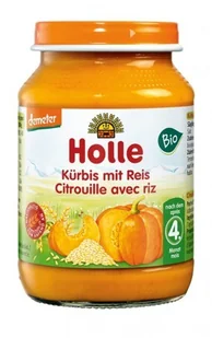 Holle Danie BIO - dynia z ryżem - bez glutenu, jaj, mleka i soli powyżej 4 miesiąca - Dania dla dzieci - miniaturka - grafika 3