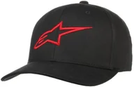 Czapki męskie - Flexfit Czapka Ageless Curved by alpinestars, czarno-czerwony, L/XL (58-61 cm) - miniaturka - grafika 1