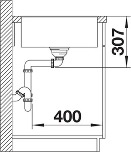 Blanco AXIA III 45S-F biały 523196 - Zlewozmywaki - miniaturka - grafika 4