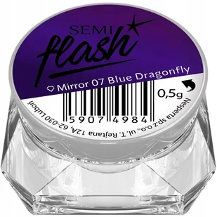 Semilac SemiFlash - Efekt lustra Mirror Blue Dragonfly 07 59074984 - Ozdoby do paznokci - miniaturka - grafika 3