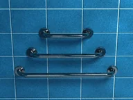 Akcesoria łazienkowe - Makoinstal Poręcz dla niepełnosprawnych prosta 30 cm fi 32 mm z atestem PSP 333 chrom/mat PSP 333 - miniaturka - grafika 1