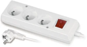 Jonex Listwa zasilająca  zwykła 3 gniazd 3m biały PS-370WS 3,0m/3x1 PS-370WS 3,0m/3x1 - Listwy zasilające - miniaturka - grafika 2