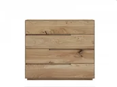 Komody - Meble Magnat Komoda dębowa lite drewno masywne Bergamo 4S A - miniaturka - grafika 1