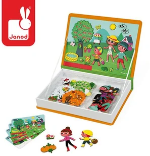 Janod Magnetyczna układanka 4 pory roku Magnetibook kolekcja 2018, - Klocki - miniaturka - grafika 7