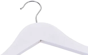 Wieszak drewniany RONDO komplet 10 szt biały W.RONDO.BIA.10.FSC - Wieszaki do szafy - miniaturka - grafika 3