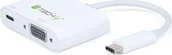 Adaptery i przejściówki - Techly Adapter USB USB-C D-Sub VGA 0.1m Biały IADAP-USB31-VU31 IADAP-USB31-VU31 - miniaturka - grafika 1