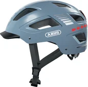 Kaski rowerowe - Abus Hyban 2.0 LED Helmet, niebieski L | 55-61cm 2022 Kaski miejskie i trekkingowe 66712 - miniaturka - grafika 1