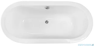 Besco Victoria wanna 160x75cm wolnostojąca z przelewem i syfonem automatycznym #WKV-160WOP - Wanny z hydromasażem - miniaturka - grafika 3