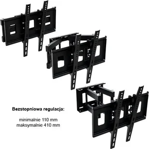 MOUNTY REGULOWANY UCHWYT ŚCIENNY TV LCD PLAZMA 26-65 CALI 40070156 - Uchwyty do telewizora - miniaturka - grafika 3