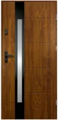 Drzwi zewnętrzne - Drzwi wejściowe ARIADNA Złoty dąb 80 Prawe - miniaturka - grafika 1