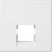 Klawisze i ramki - Simon kontakt K45 Plakietka teleinformatyczna K45 keystone pojedyncza bez osłon płaska uniwersalna 45×45mm czysta biel K076/9 K076/9 - miniaturka - grafika 1