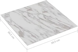 VidaXL Lumarko Samoprzylepne panele podłogowe, 20 szt., PVC, 1,86 m, białe! 330176 VidaXL - Panele podłogowe - miniaturka - grafika 8