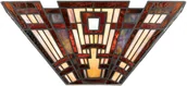 Lampy ścienne - Quoizel Kinkiet Witrażowy 2pł CLASSIC CRAFTSMAN QZ/CLASSICCRF/WU ELSQZ/CLASSICCRF/WU - miniaturka - grafika 1