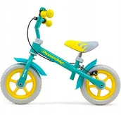 Rowerki biegowe - Milly Mally Rowerek biegowy Dragon z hamulcem Mint - miniaturka - grafika 1