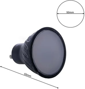 Milagro Czarna Żarówka Led 6 W Gu10 Barwa Neutralna EKZA268 - Żarówki LED - miniaturka - grafika 5