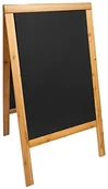 Tablice i flipcharty - Securit hartowanym lakierowany Sandwich tablica do pisania kredą, twardego drewna, z drewna tekowego, 70 x 120 cm SBSW-TE-120 - miniaturka - grafika 1
