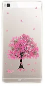 Etui i futerały do telefonów - 4-Ok 4-OK kwiat etui do Huawei P8 różowe drzewo FCP8PT - miniaturka - grafika 1