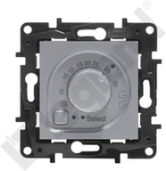 Regulatory i termostaty - Legrand Termostat elektroniczny pokojowy Niloe Step 863341 wkręty aluminium - miniaturka - grafika 1