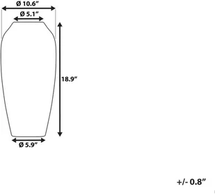Beliani Wazon dekoracyjny ciemnoszary LORCA - Poduszki ogrodowe - miniaturka - grafika 5