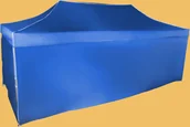Pawilony ogrodowe - Expodom Namiot ekspresowy 3x6m - aluminiowy, Niebieski, 4 ściany boczne - miniaturka - grafika 1