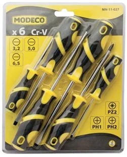 Modeco Komplet wkrętaków monterskich 6 sztuk MN-11-027 - Śrubokręty - miniaturka - grafika 2