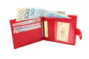 Wilmar (PL) Portfel Damski (PL) 10 cm Klamra Skóra Włoska WIL_P10 10 x 9 x 2 [cm] - Portfele - miniaturka - grafika 4