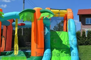 Basenowe centrum zabaw Sharks vodní skluzavka Oasis 7v1 BA022 - Baseny ogrodowe - miniaturka - grafika 14