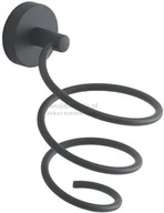 Akcesoria łazienkowe - Gedy Eros uchwyt na suszarkę czarny 2355CZAR - miniaturka - grafika 1