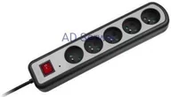 Listwy zasilające - Rebel Listwa zasilająca REBEL 5 gniazd z przełącznikiem, dł.3m 18752736 - miniaturka - grafika 1