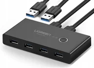 Przełączniki KVM - Ugreen Switch przełącznik Kvm Hub 2 do 4 Usb 3.0 - miniaturka - grafika 1
