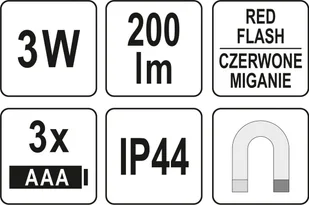 Yato LATARKA INSPEKCYJNA PENLIGHT 200LM COB LED IP44 - Latarki - miniaturka - grafika 6