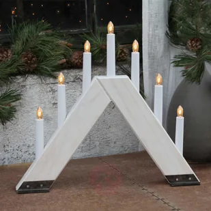 Best Season Świecznik VIKING o nowoczesnym designie, biały - Oświetlenie świąteczne - miniaturka - grafika 5