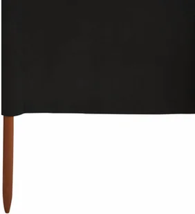 vidaXL Parawan 6-skrzydłowy z tkaniny, 800 x 80 cm, czarny vidaXL - Pawilony ogrodowe - miniaturka - grafika 5