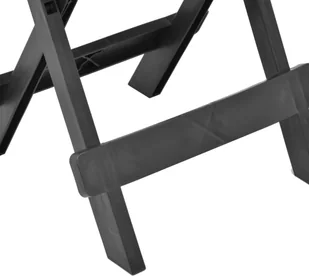 vidaXL Składany stolik ogrodowy, antracytowy, 45x43x50 cm, plastik - Stoły ogrodowe - miniaturka - grafika 5