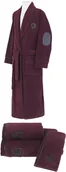 Szlafroki męskie - Soft Cotton Męski szlafrok MARINE + ręczniki + pudełko M + ręczniki + pudełko Bordowy 20572_BATH_BOX - miniaturka - grafika 1