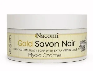 Nacomi Mydło Czarne Savon Noir Gold 125g - Mydła - miniaturka - grafika 2