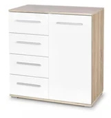 Komody - Halmar komoda LIMA KM-2 kolor dąb sonoma / biały - miniaturka - grafika 1