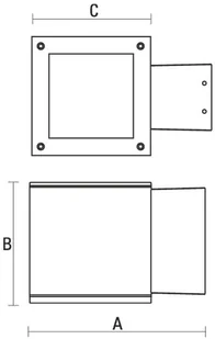 SpectrumLED Torre 9led Cree 15st 230v 9w Ip44 Cw Naścienne SLI003008CW_9W - Lampy ogrodowe - miniaturka - grafika 2