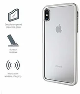 Etui i futerały do telefonów - Cygnett Ozone 9H etui ochronne ze szkła hartowanego z wbudowanym zderzakiem do Apple iPhone XS Max, białe CY2643OZONE - miniaturka - grafika 1