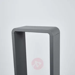 LAMPENWELT.COM Ninon, słupek ogrodowy LED, zaokrąglony - Lampy ogrodowe - miniaturka - grafika 5