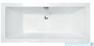 Besco Vera wanna czarna 170x75cm wolnostojąca z przelewem #WKV-170-WO-CZ | - Wanny - miniaturka - grafika 5
