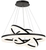 Lampy sufitowe - Reality Lampa wisząca Cornelia czarna led ring 3 płomienna 330603-02 - miniaturka - grafika 1