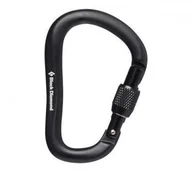 Sprzęt wspinaczkowy - Black Diamond Karabinek ROCKLOCK SCREWGATE kolor czarny - miniaturka - grafika 1