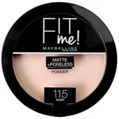 Pudry do twarzy - Maybelline New York Fit me! Puder matujący 115 Ivory - miniaturka - grafika 1