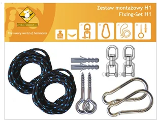 Akcesoria montażowe KOALA Zestaw montażowy H1 do hamaków koala/zh1_16 - Inne mocowania - miniaturka - grafika 2