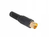 Akcesoria TV-SAT - Wtyk Antenowy Tv Prosty Wtyczka Telewizora 25541 - miniaturka - grafika 1