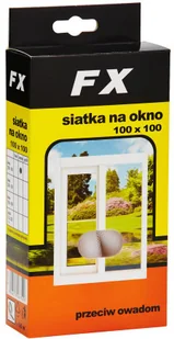 FX FX SIATKA NA OKNO 100X100 BIAŁA Zakupy dla domu i biura! 345 - Wystrój wnętrz - miniaturka - grafika 2