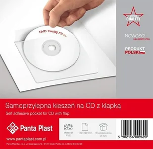 Panta Plast Kieszeń samoprzylepna na CD 290111 - Pudełka i akcesoria na płyty CD - miniaturka - grafika 2